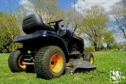 Yellow and black Ride On Mower