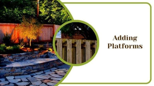 Adding Platforms as a Wooden Fence Protector for Your Garden
