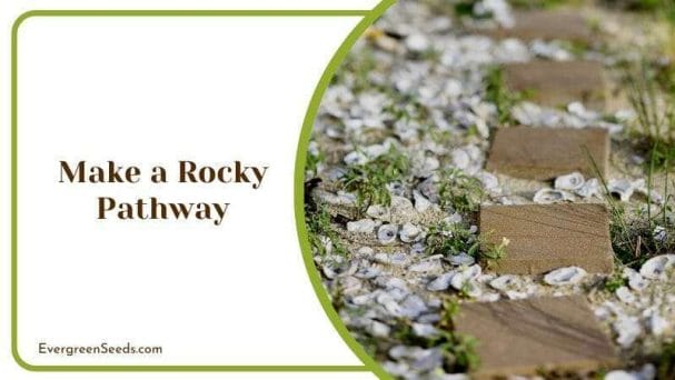 Make a Rocky Pathway For the Garden from Stones or Wood