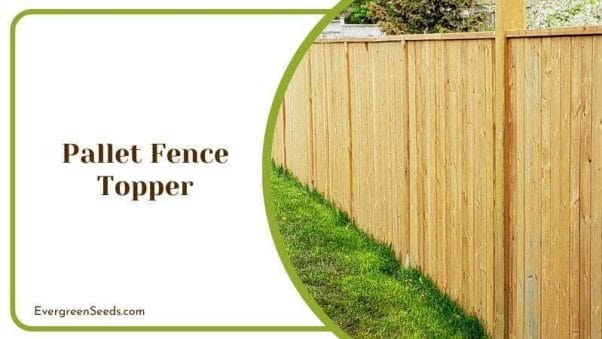 Pallet Fence Topper Wooden Protection for Garden and Houses