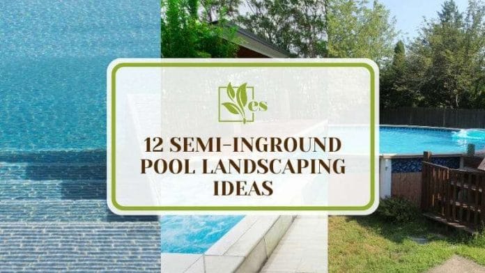 Semi-inground Pool Landscaping Ideas