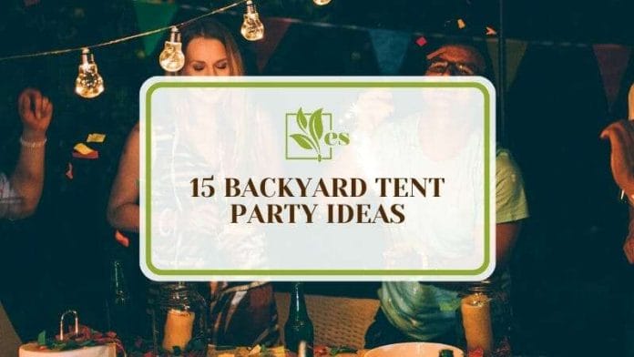 Decorative Backyard Tent Party Ideas